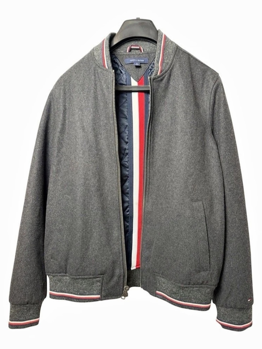Tommy Hilfiger Men's Color Block Bomber Jacket Large